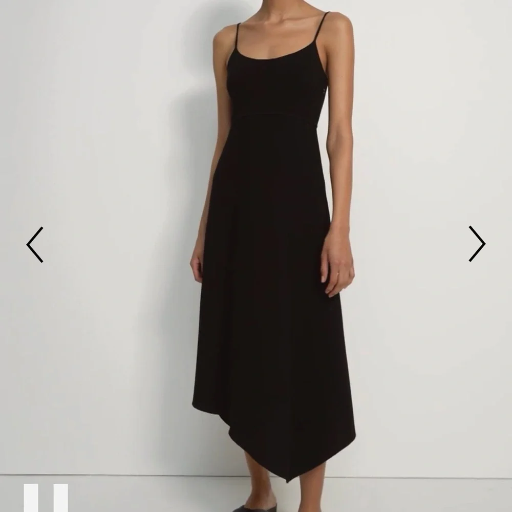 Theory Flared Slip Dress in Crepe - NEW - Picture 2 of 10